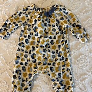 Mud Pie Cotton Gauze Baby Romper Outfit One-Piece 0-3 months